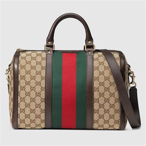 gucci vintage web large boston bag|authentic gucci vintage bag.